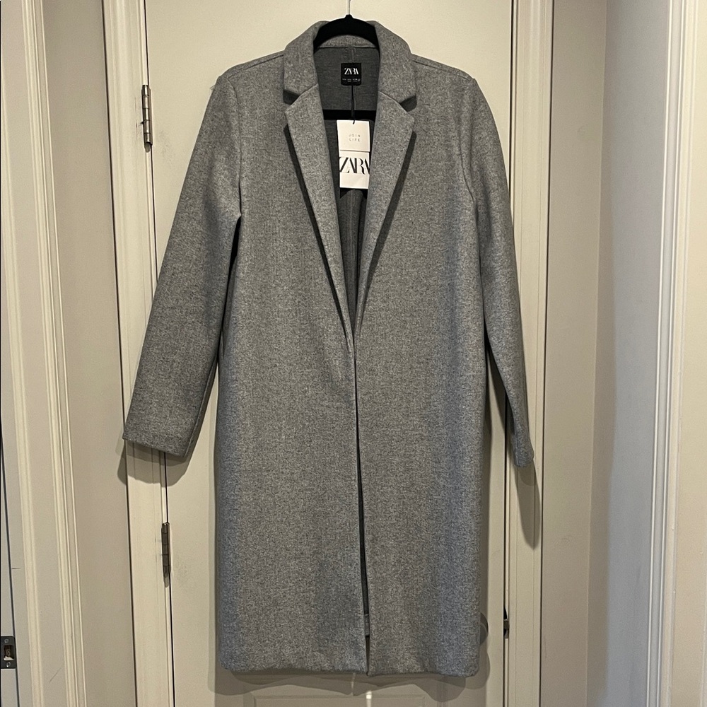 Zara Women's Classic Gray Trench Coat